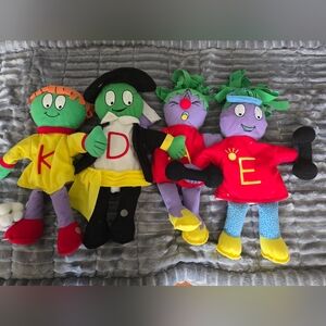 Vintage The Letter People Colorful Character Plush Puppets